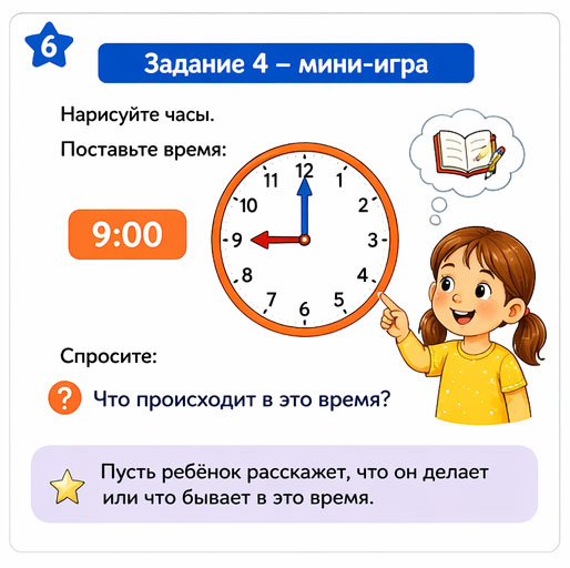Учим время с детьми